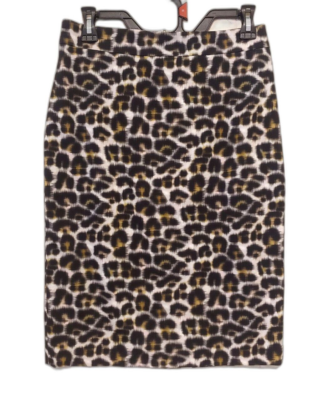 NWT Ann Taylor Animal Print Pencil Skirt Lined Silk Blend Women's SZ 4 MSRP $98